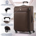 Travelpro Platinum Elite-Softside Expandable Spinner Wheel Luggage, Rich Espresso