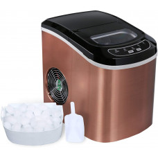 ADT Ice Maker 26 lb/24H Portable Ice Maker Copper Ice Cube Maker