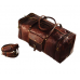 Duffel Bag Genuine Vintage Brown Leather Goat hide 24" Travel Luggage bag