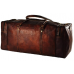 Duffel Bag Genuine Vintage Brown Leather Goat hide 24" Travel Luggage bag