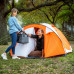 MOON LENCE Outdoor Camping Tent 3 to 4 Person Tent with Screen Room Double Doors & Double Layer Waterproof Design 2000MM