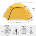KAZOO Waterproof Durable Tent Large Backpacking Family Camping Tents 1/2/4 People Hiking Lightweight Tent 1/2/4 Person Aluminum Frame