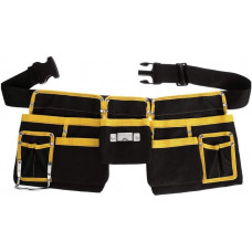 11-Pockets Tool Waist Bag with a Hammer Holder and Adjustable Utility Tool Belt