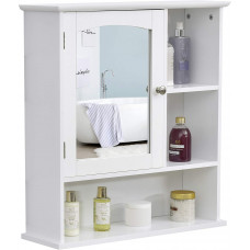  Wall-Mounted Bathroom Storage Cabinet Organizer