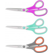 Scissors, iBayam 8" Multipurpose Scissors Bulk 3-Pack