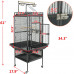  Large Bird Cage with Rolling Stand Parrot Chinchilla