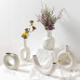 White Ceramic Vases Nordic Minimalism Style Decoration for Centerpieces